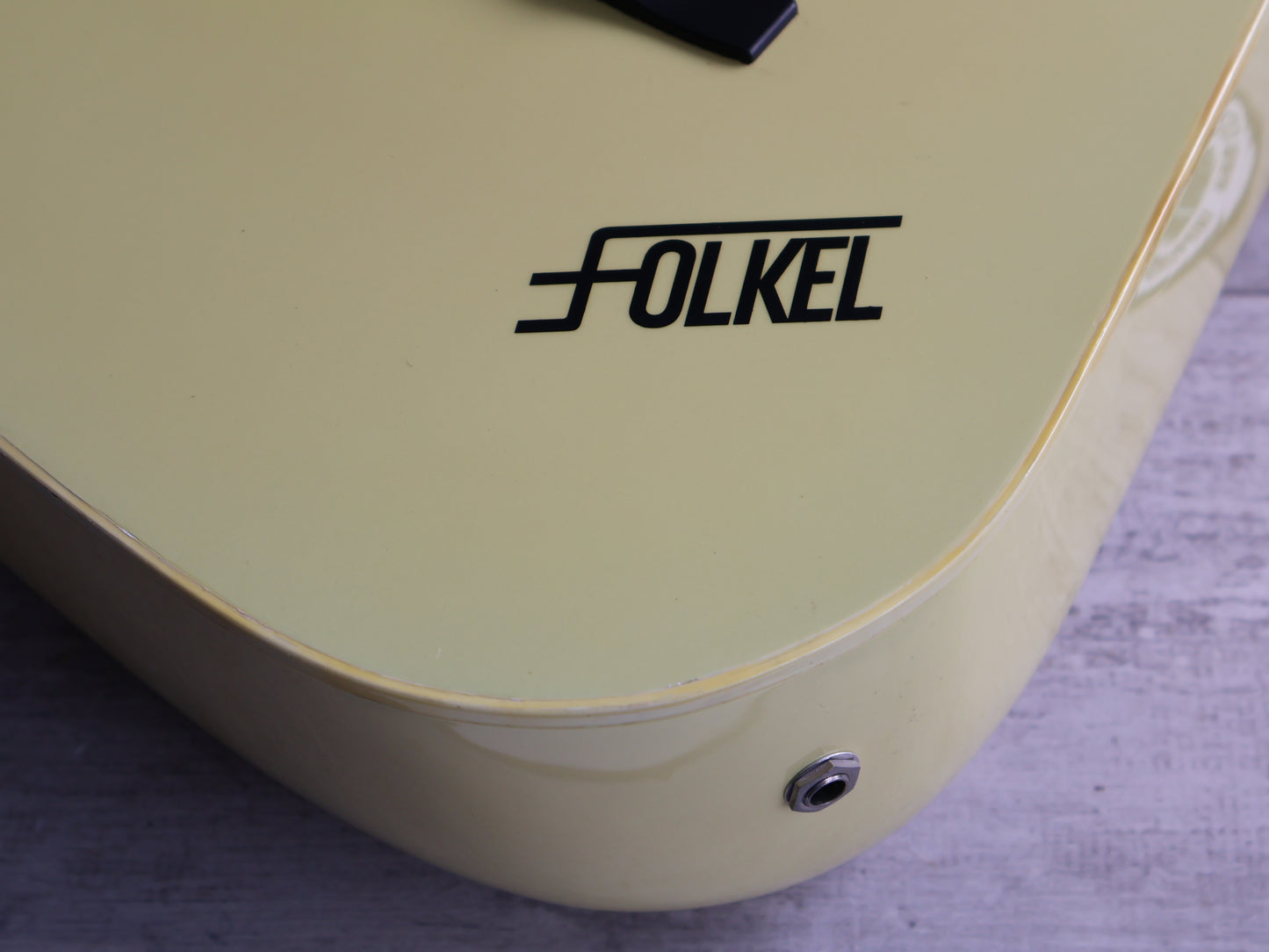 1980's Tokai Folkel Carbon Body Acoustic Guitar (Ivory)
