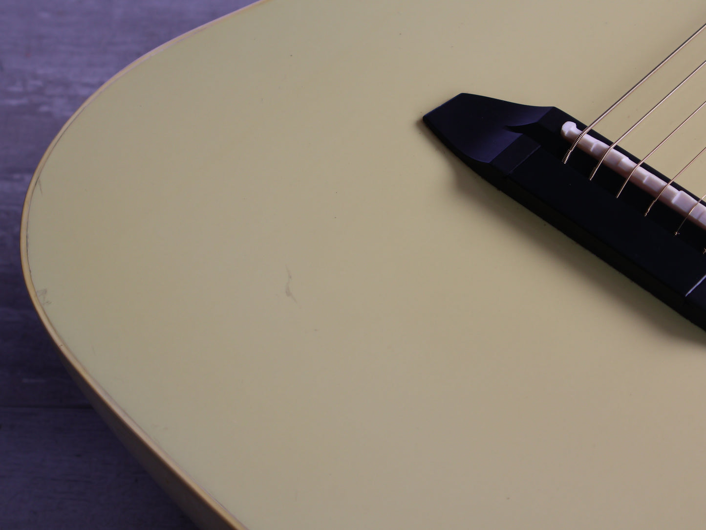 1980's Tokai Folkel Carbon Body Acoustic Guitar (Ivory)