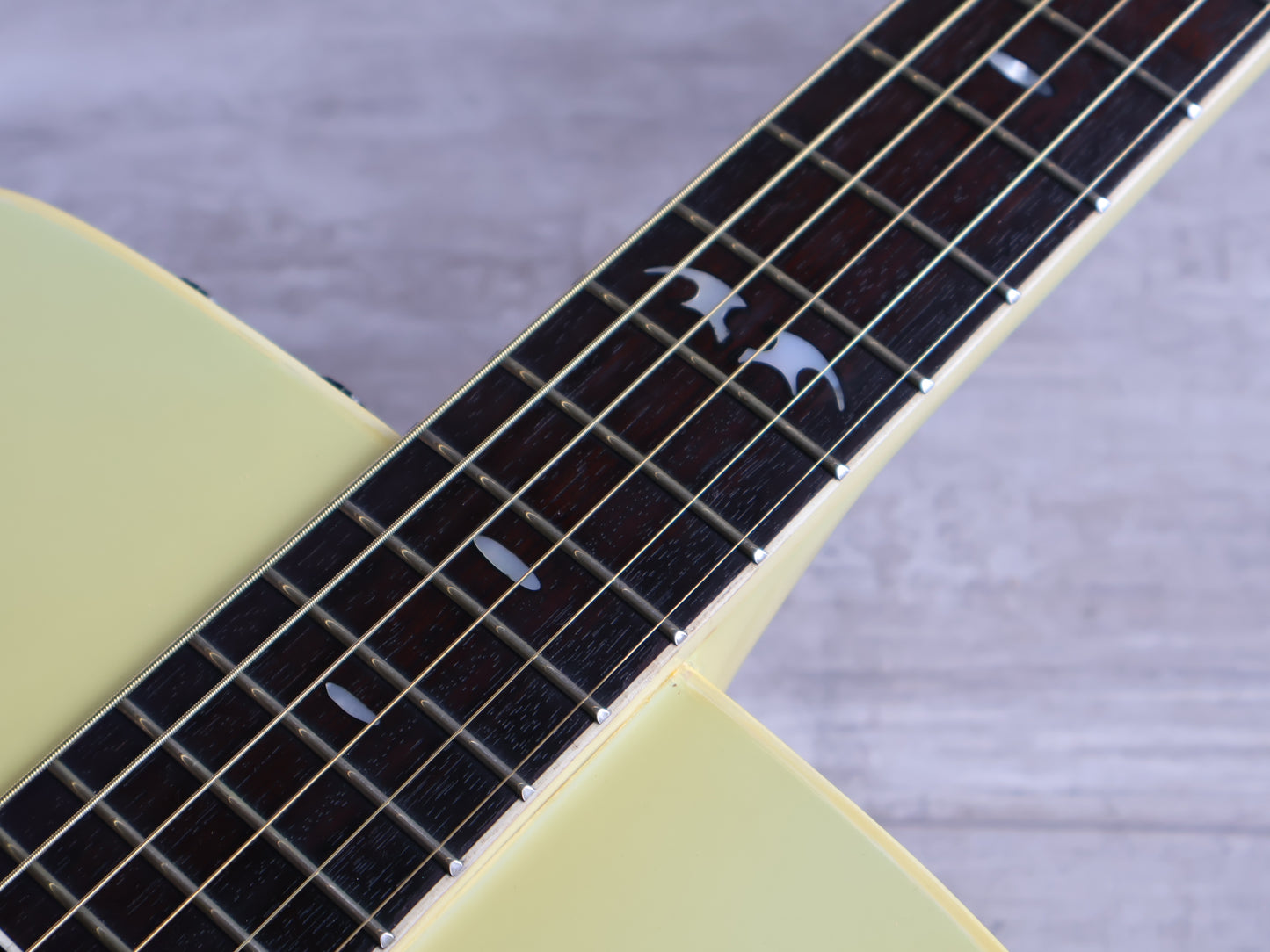 1980's Tokai Folkel Carbon Body Acoustic Guitar (Ivory)