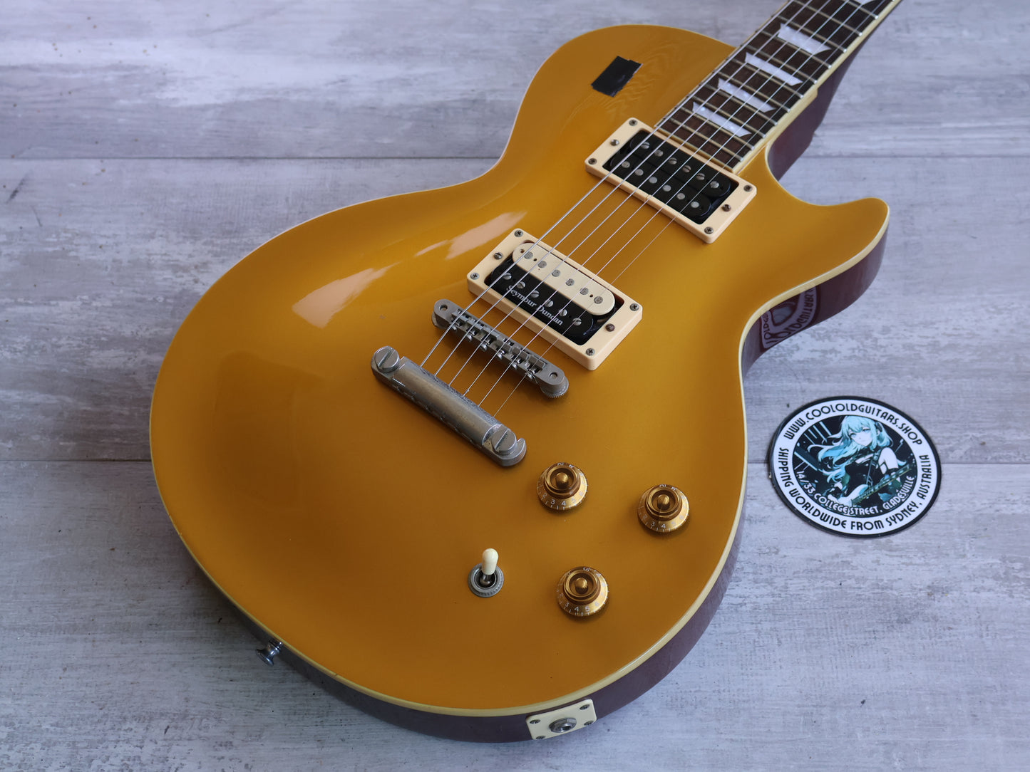 2000's Edwards (by ESP Japan) E-LP-90SD Les Paul Standard (Goldtop)