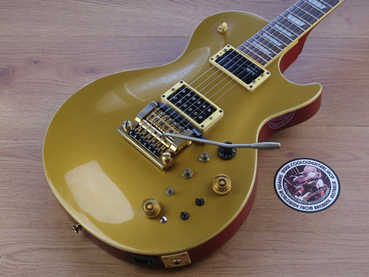 2004 Fernandes Robert Fripp Signature Model Goldtop Les Paul w/Kahler & Sustainer