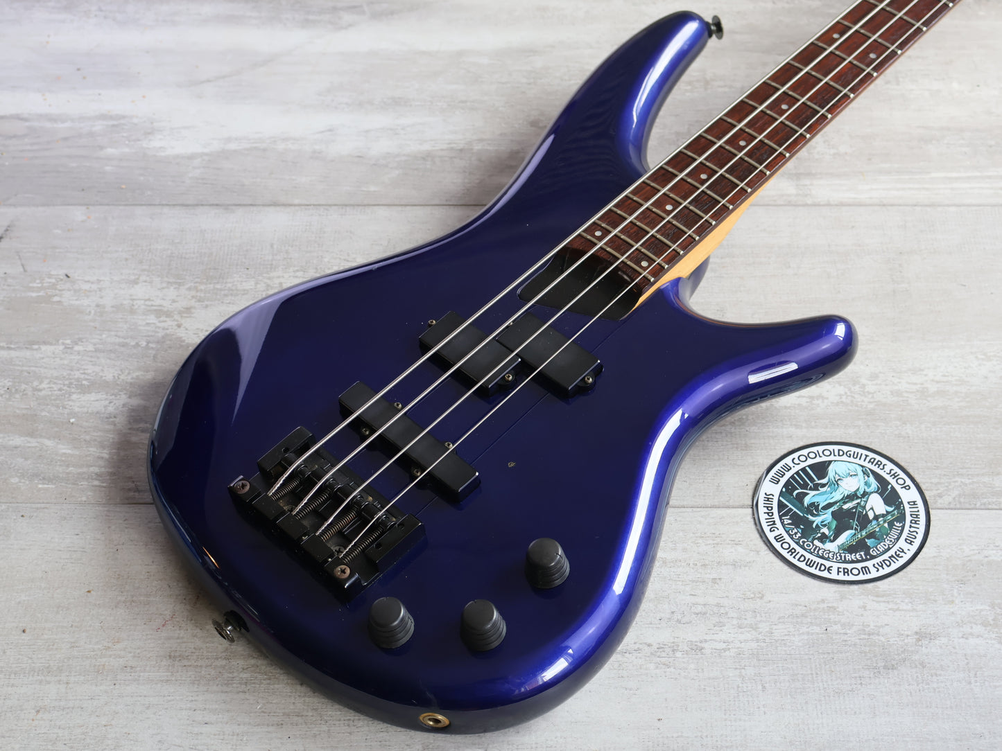 1990 Ibanez Japan SR-600 SDGR Soundgear Bass (Blue)