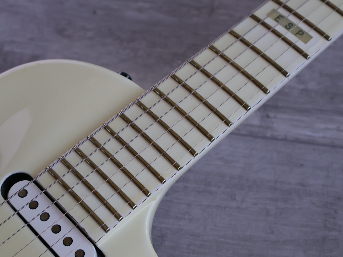 2001 ESP Japan Technical House Custom Shop Sugizo Single Cutaway (White)