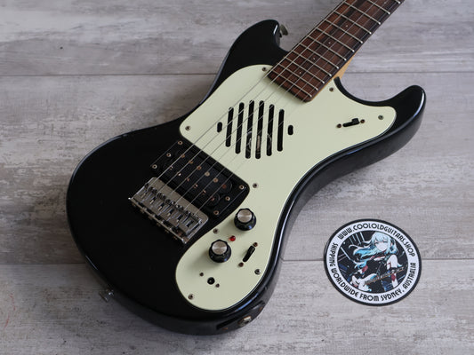 Marine Rider Japan Mini Mosrite Travel Guitar (Black)