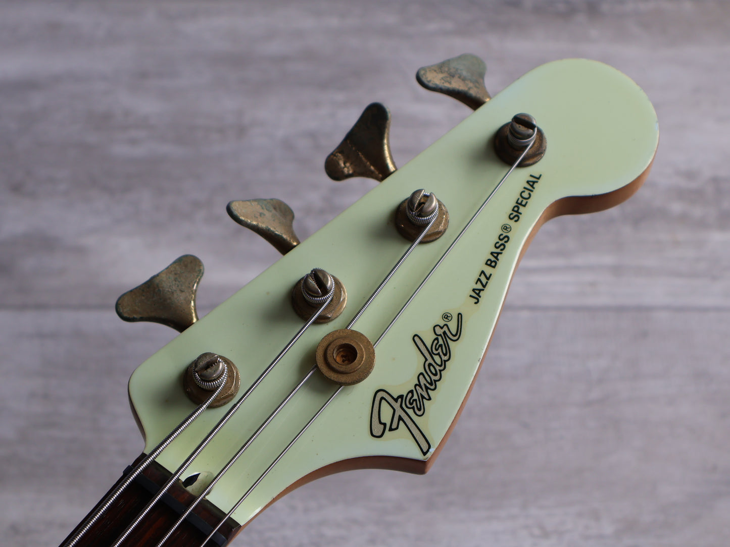 1989 Fender Japan PJR65 Jazz Bass Special PJ Active Contemporary Bass (Aged White)