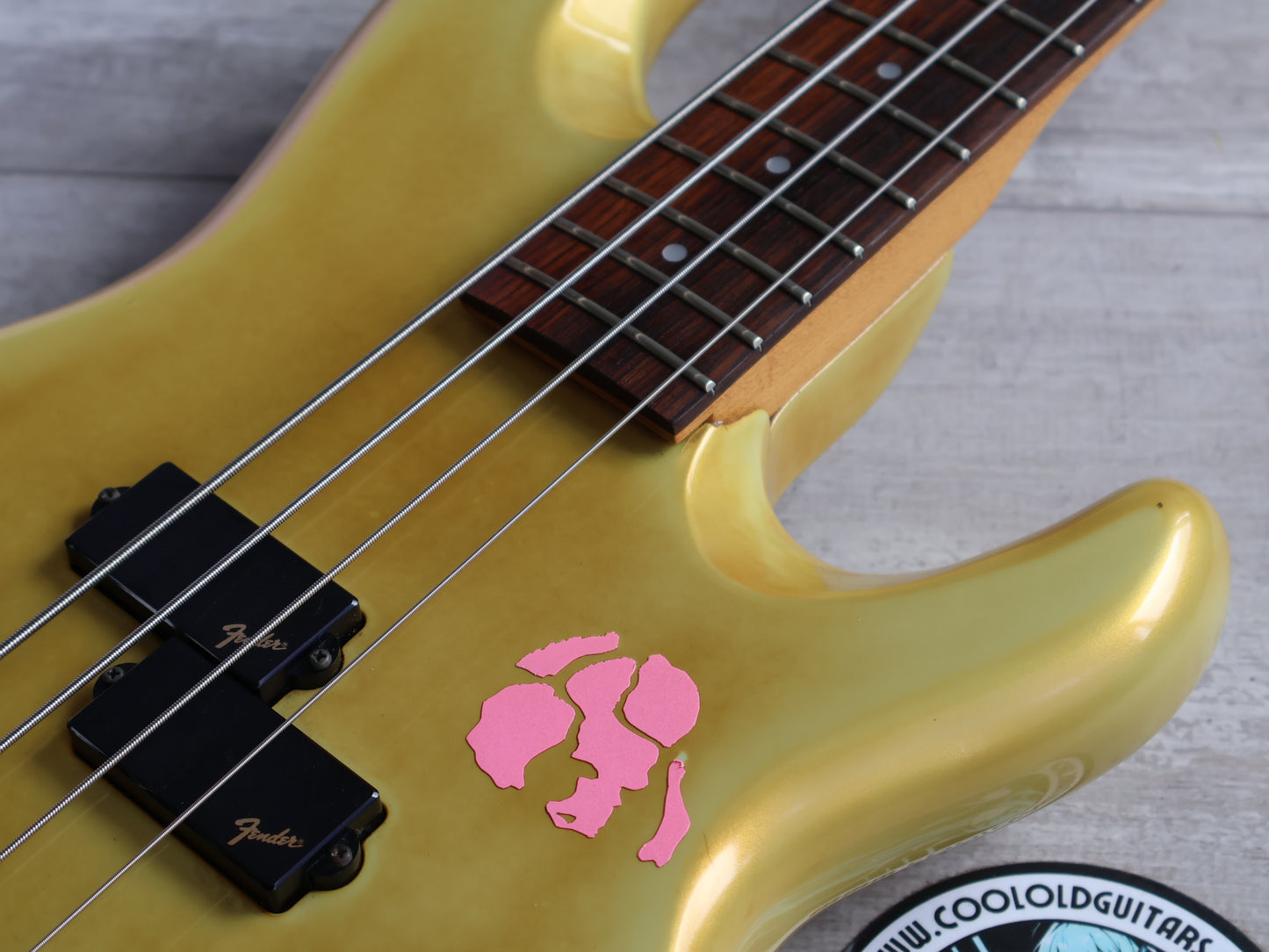 1989 Fender Japan PJR65 Jazz Bass Special PJ Active Contemporary Bass (Aged White)