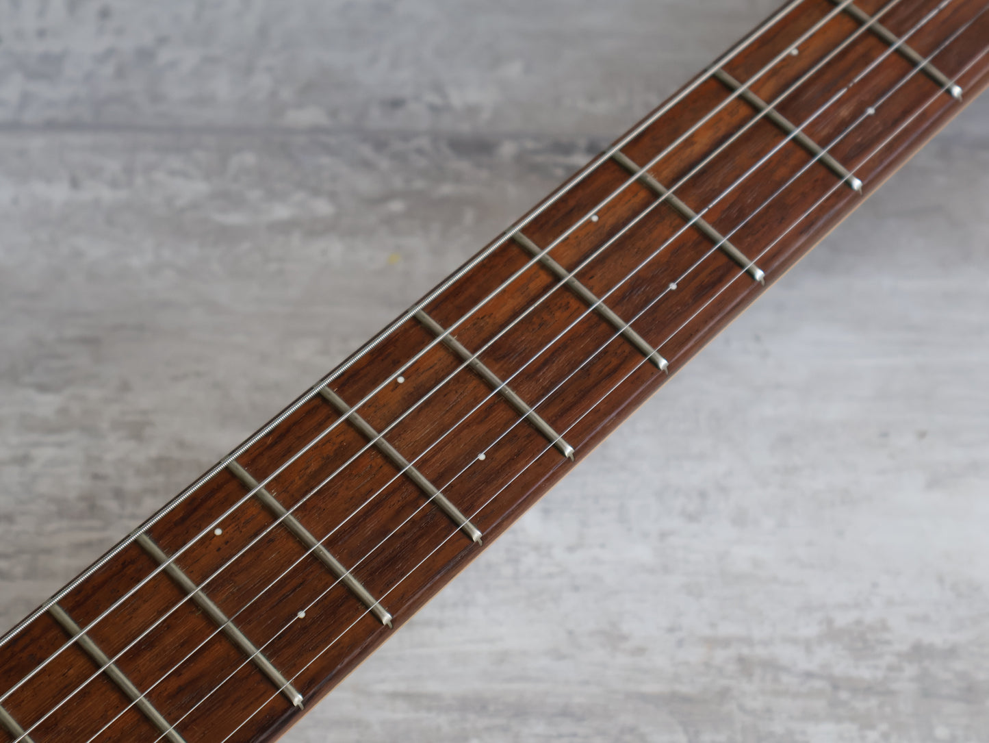 Marine Rider Japan Mini Mosrite Travel Guitar (Capri Orange)