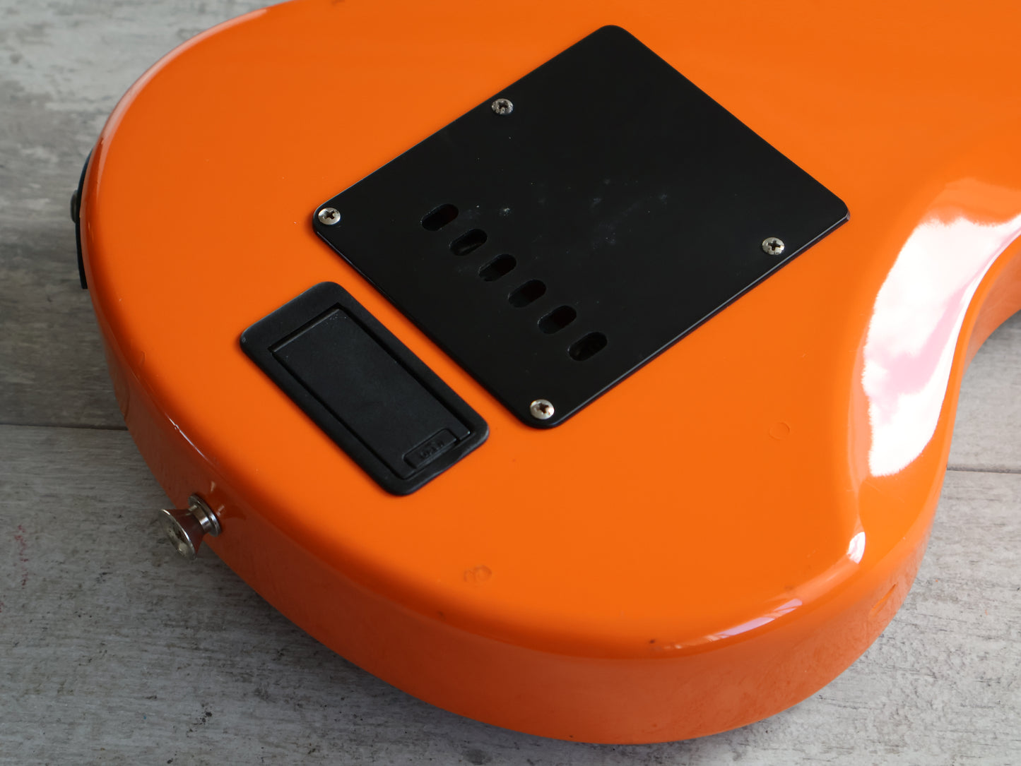 Marine Rider Japan Mini Mosrite Travel Guitar (Capri Orange)