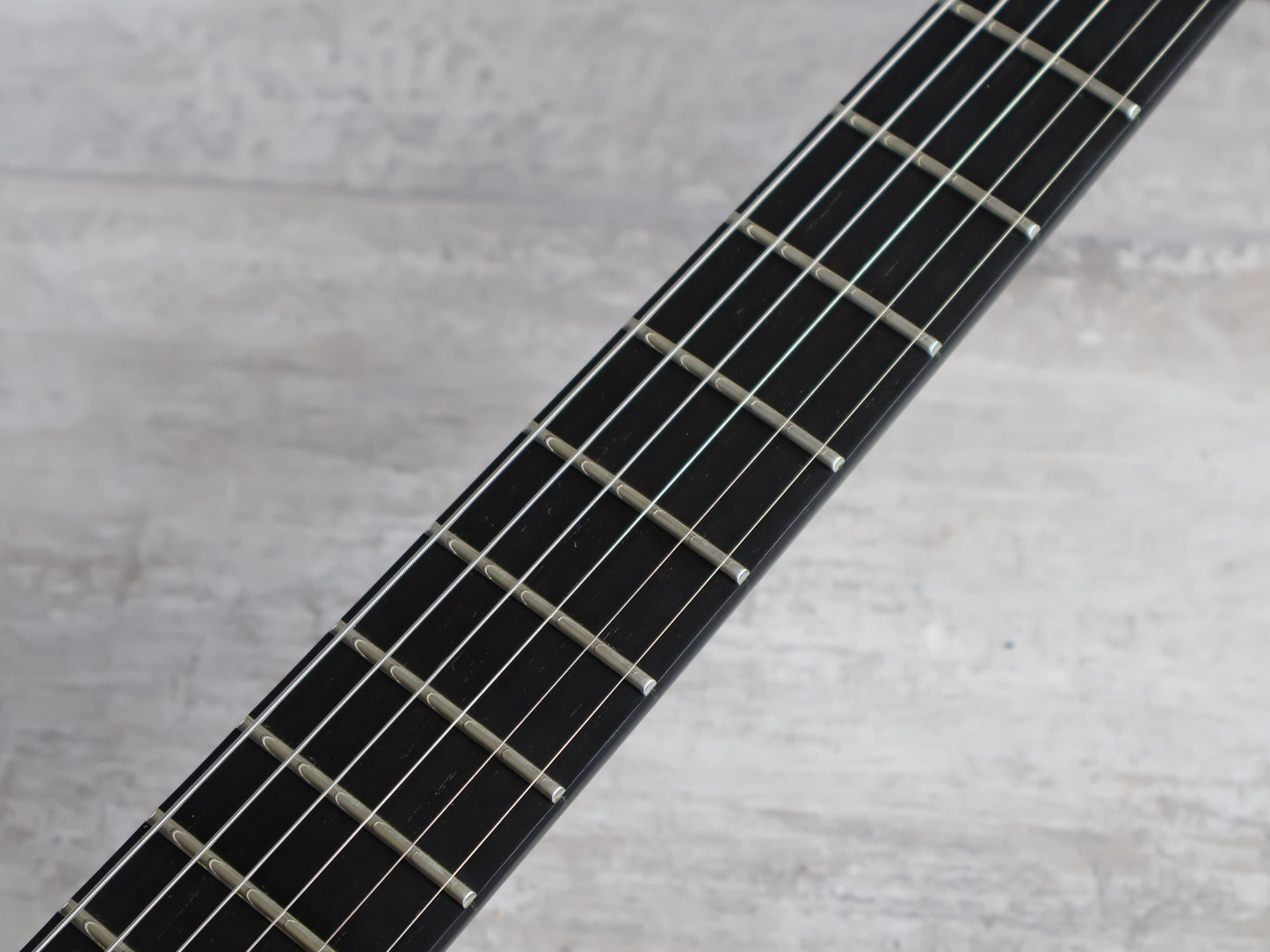 1996 Grover Jackson BBR5.8 “Black Blood” String Thru Rhoads Flying V (Black)