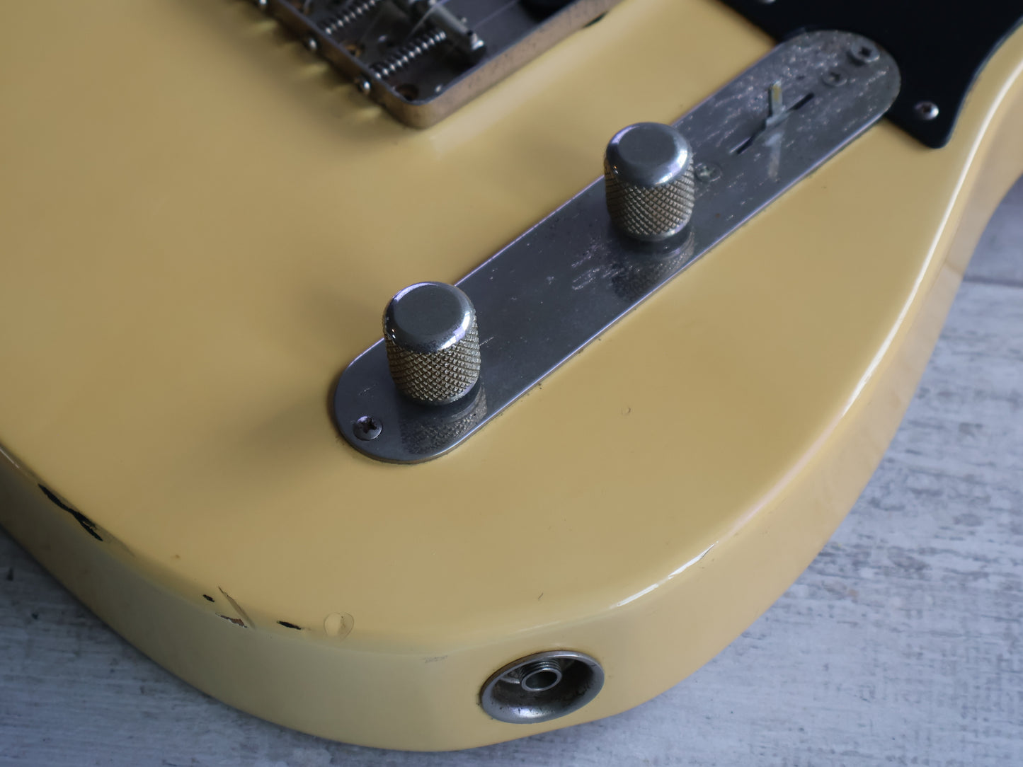 1979 Fernandes Japan FES-55 Esquire Twang-Style Guitar (Aged White)
