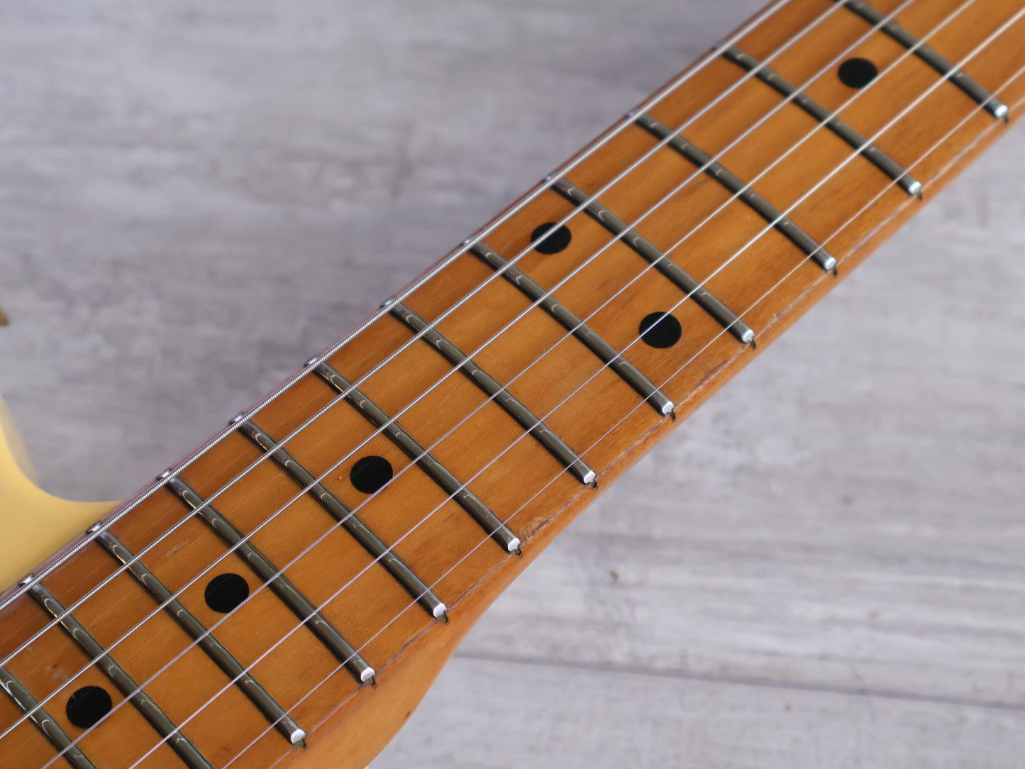 1979 Fernandes Japan FES-55 Esquire Twang-Style Guitar (Aged White)