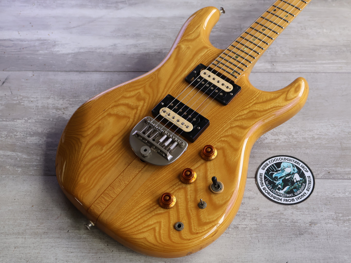 1979 Greco GOII 700 Neckthrough Electric Guitar w/Seymour Duncan's (Natural)