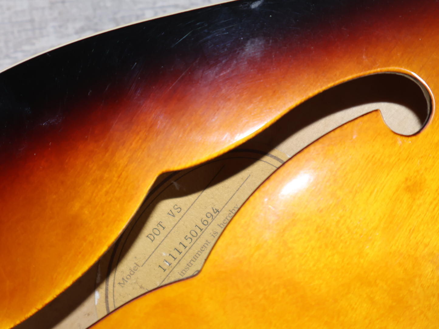 2011 Epiphone "The Dot" Semi-Hollow (Brown Sunburst)