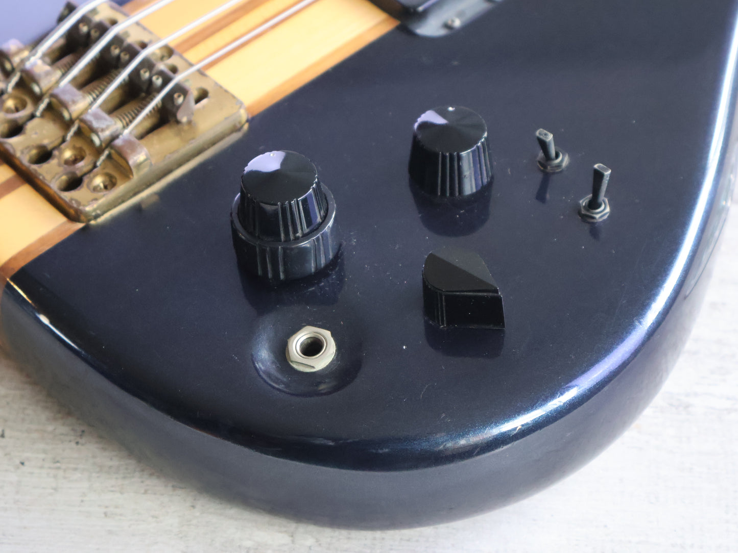 1985 Aria Pro II Japan SB-1000 Neckthrough Bass (Metallic Blue)