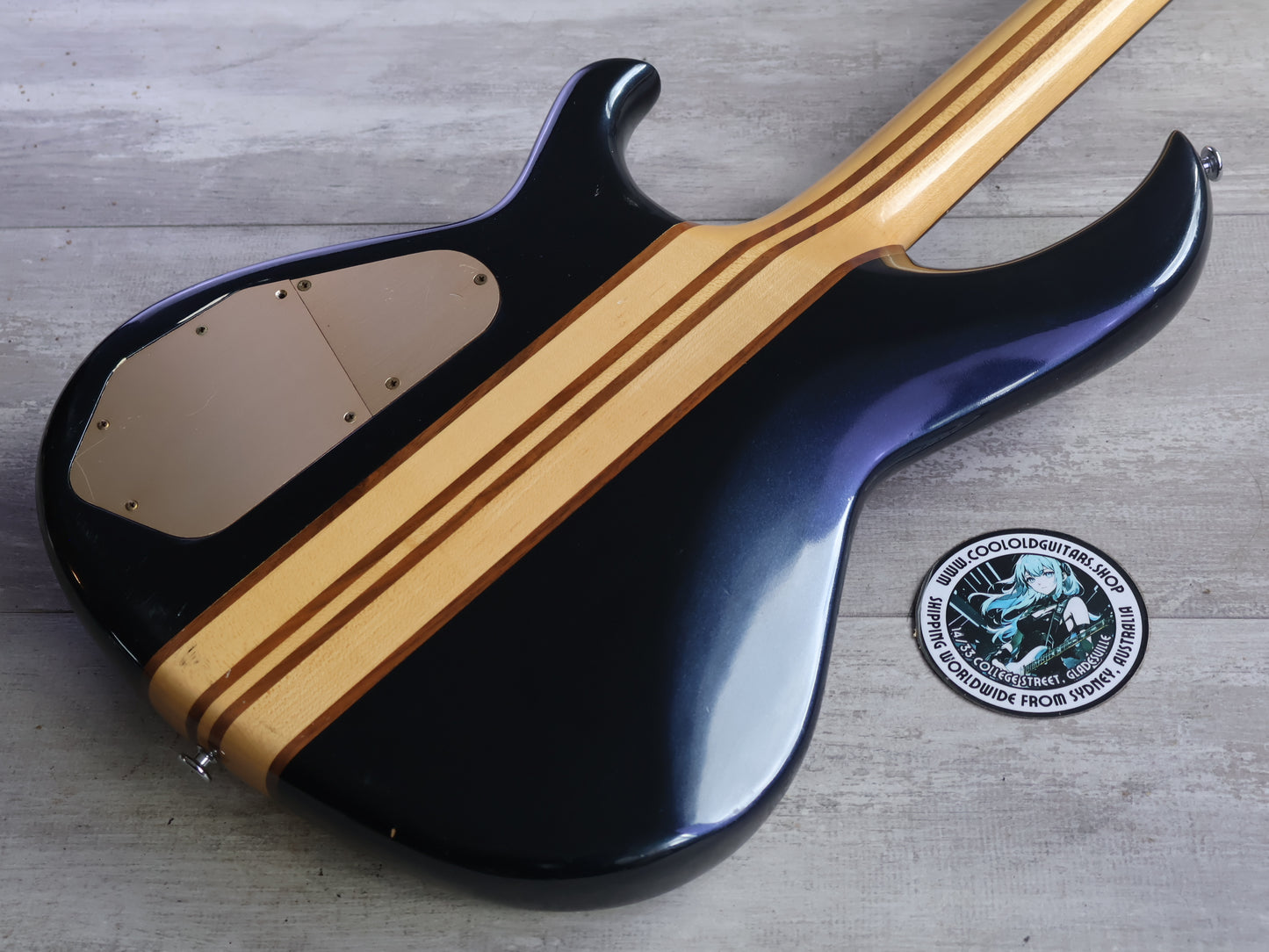 1985 Aria Pro II Japan SB-1000 Neckthrough Bass (Metallic Blue)