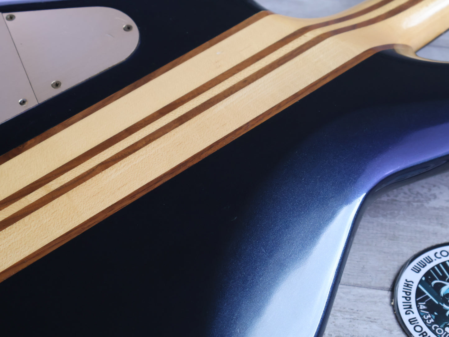 1985 Aria Pro II Japan SB-1000 Neckthrough Bass (Metallic Blue)