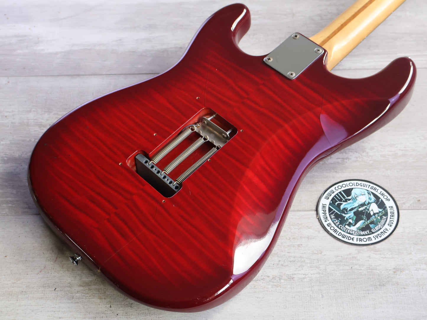 1992 Squier Japan SST-33 "Silver Series" Stratocaster (Redburst Fotoflame)