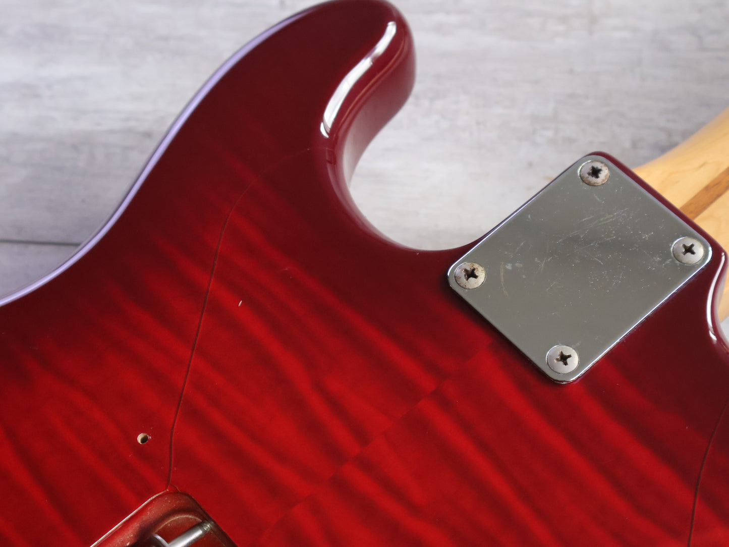 1992 Squier Japan SST-33 "Silver Series" Stratocaster (Redburst Fotoflame)