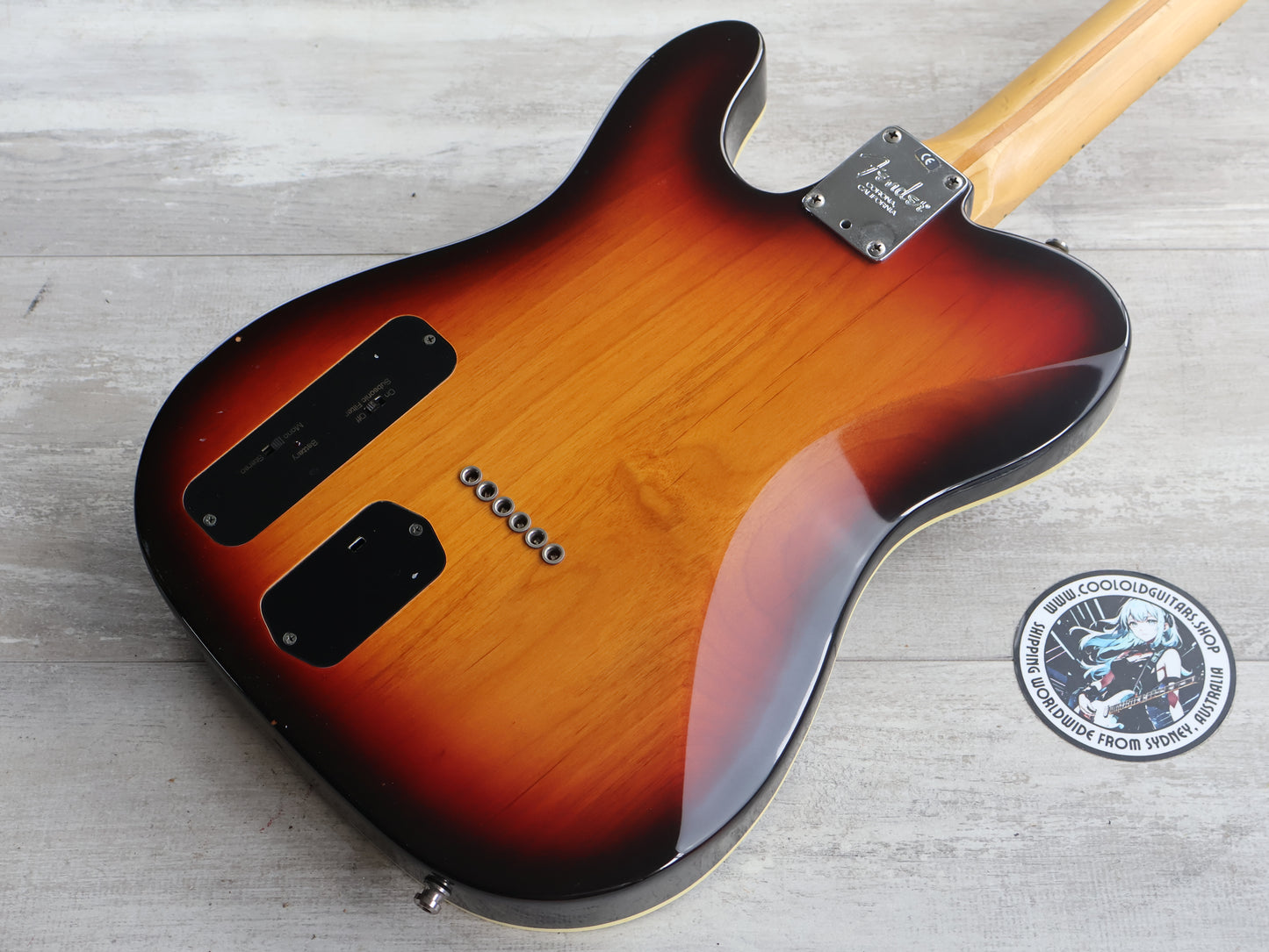 1999 Fender USA American Deluxe Power Telecaster w/Fishman - Scalloped (Sunburst)