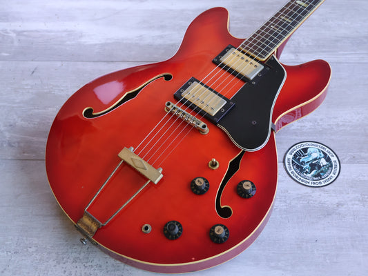 1970's Ventura Japan V-1002 Semi Hollowbody (Red)