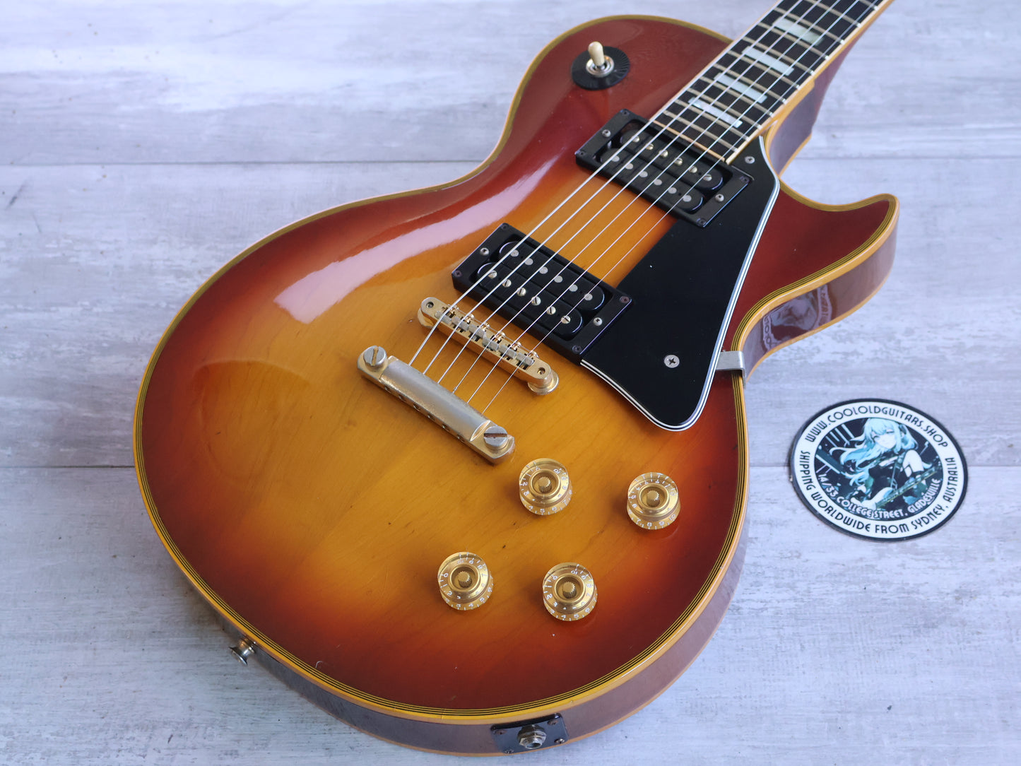 1976 Greco Japan EG-1000R Les Paul Custom (Cherry Sunburst)