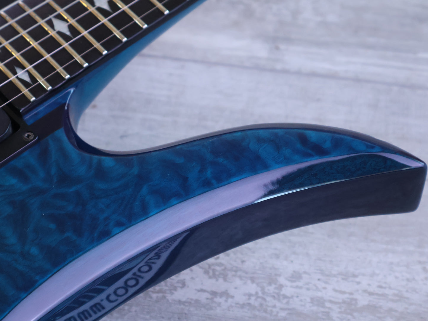 2011 BC Rich Korea Mockingbird ST Neckthrough (Transparent Blue)