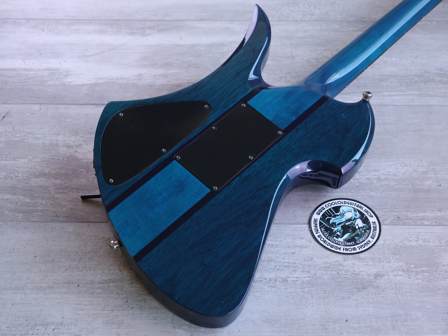 2011 BC Rich Korea Mockingbird ST Neckthrough (Transparent Blue)
