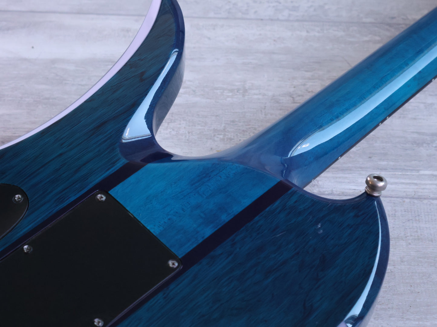2011 BC Rich Korea Mockingbird ST Neckthrough (Transparent Blue)