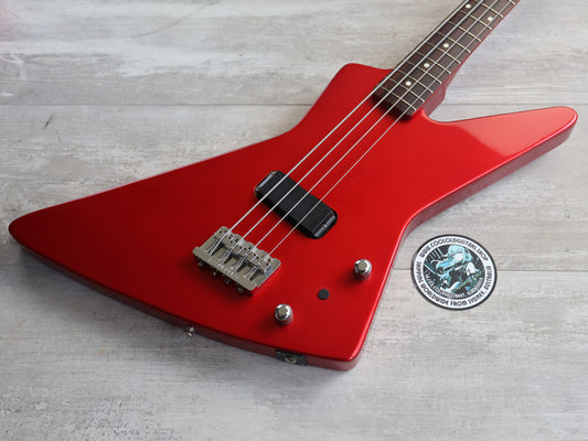1985 Fernandes Japan EXB-85 Explorer Bass (Candy Apple Red)