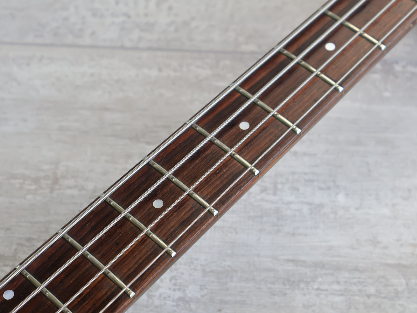 1990's Greco Japan TV-SE Double Cutaway Medium Scale Bass (Black Brown Burst)