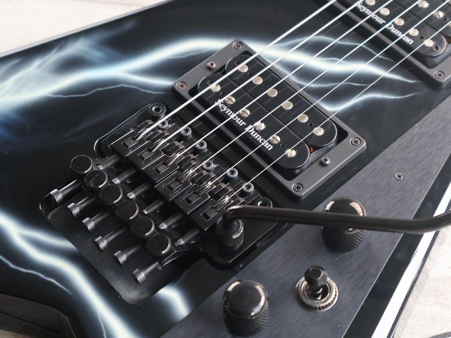 2013 Jackson USA Custom Select RR1 Rhoads Flying V (Lightning Sky)