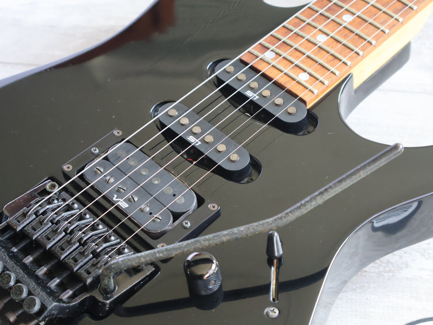 1989 Ibanez Japan RG560 HSS Superstrat (Black)