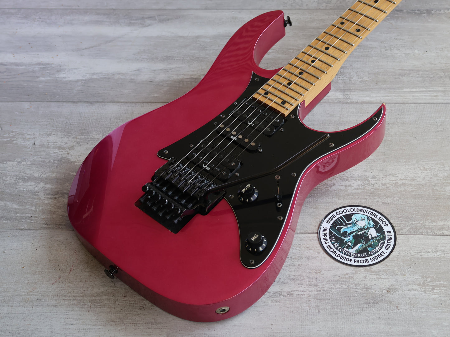 1990 Ibanez Japan RG-550 Superstrat (Coral Mist Metallic)