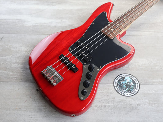 2015 Squier Vintage Modified Jaguar Bass Special (Crimson Red Transparent)