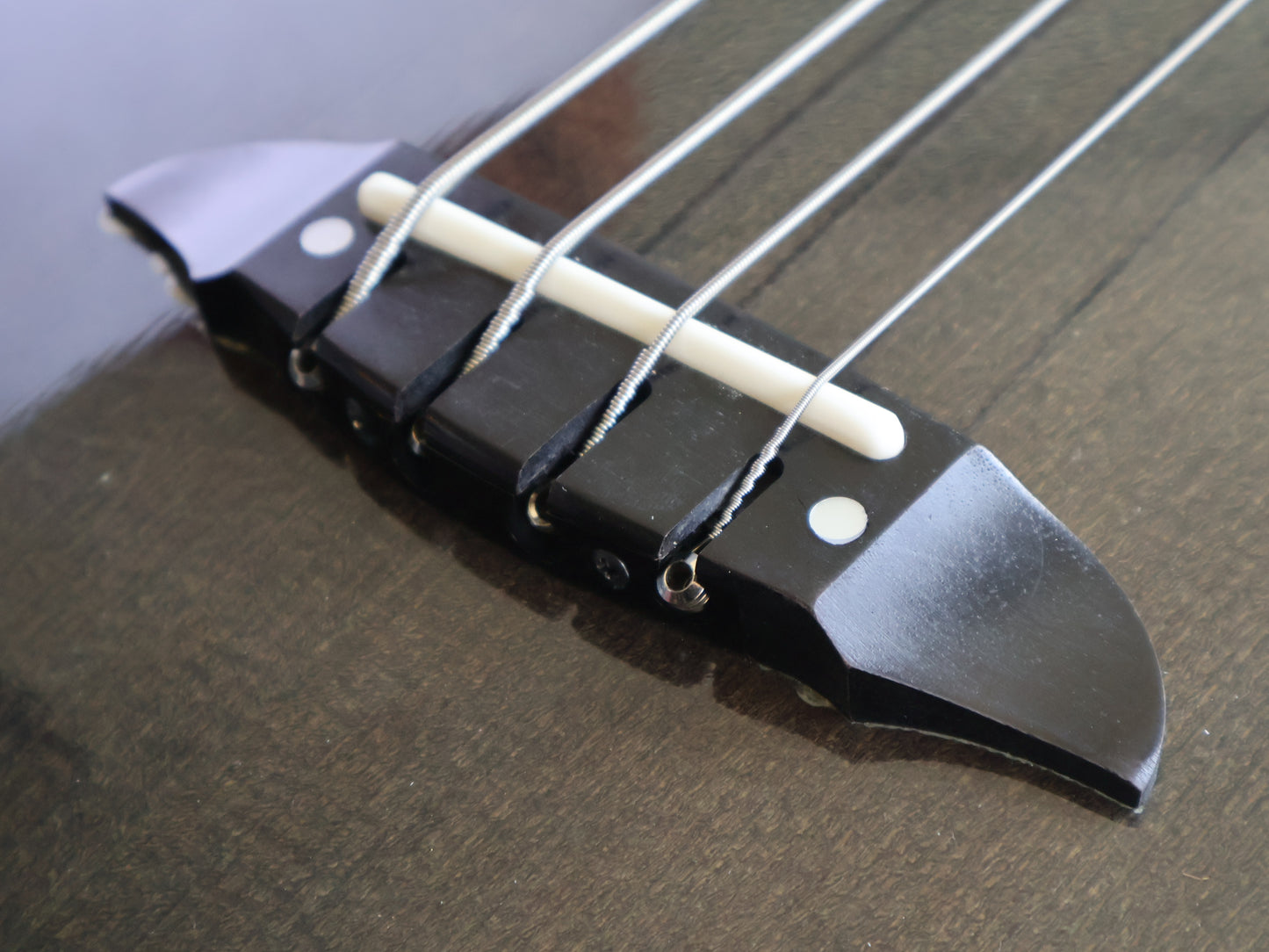 1990 Greco GEB-1000 Acoustic Bass (Charcoal Burst)