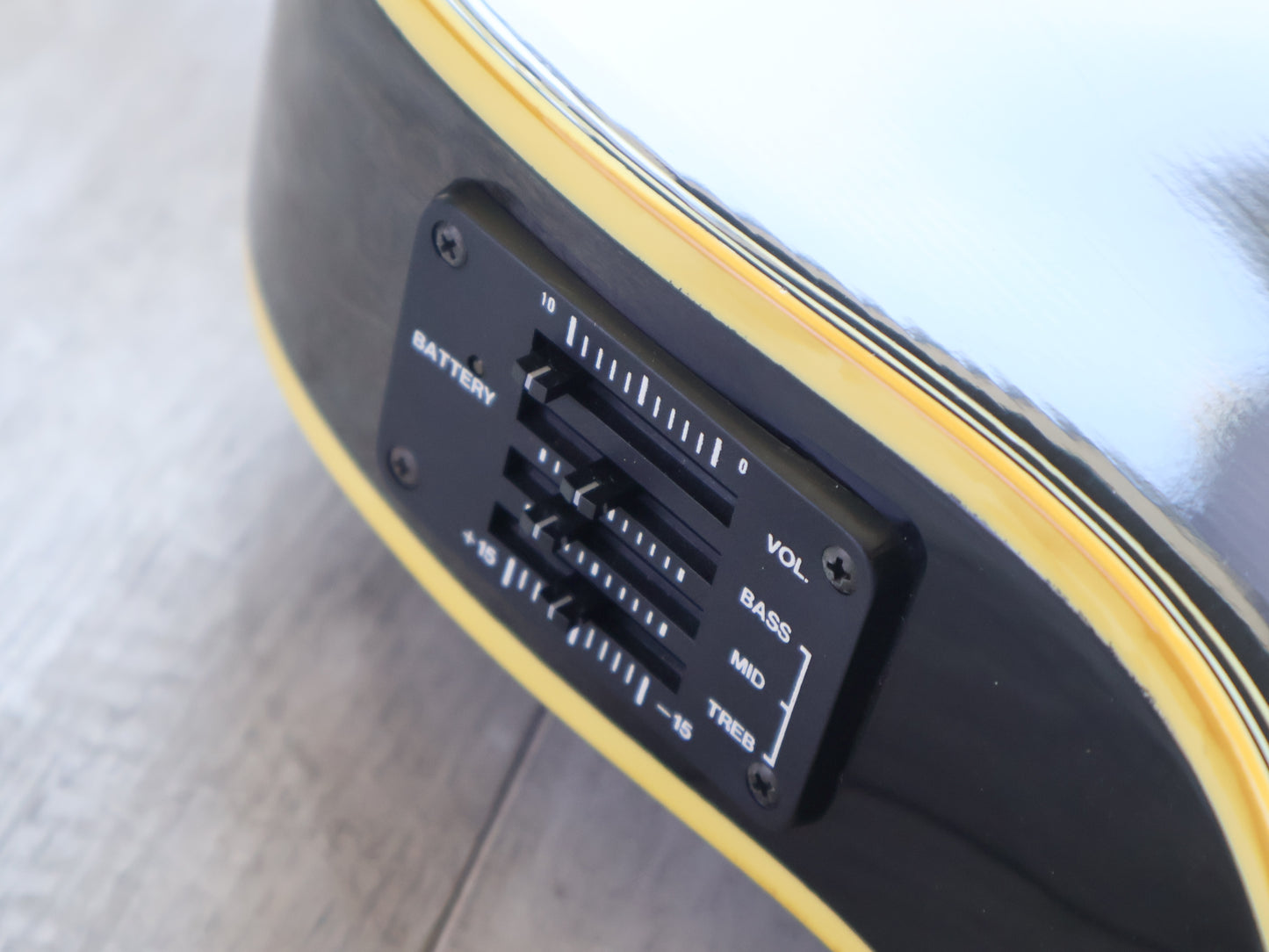 1990 Greco GEB-1000 Acoustic Bass (Charcoal Burst)