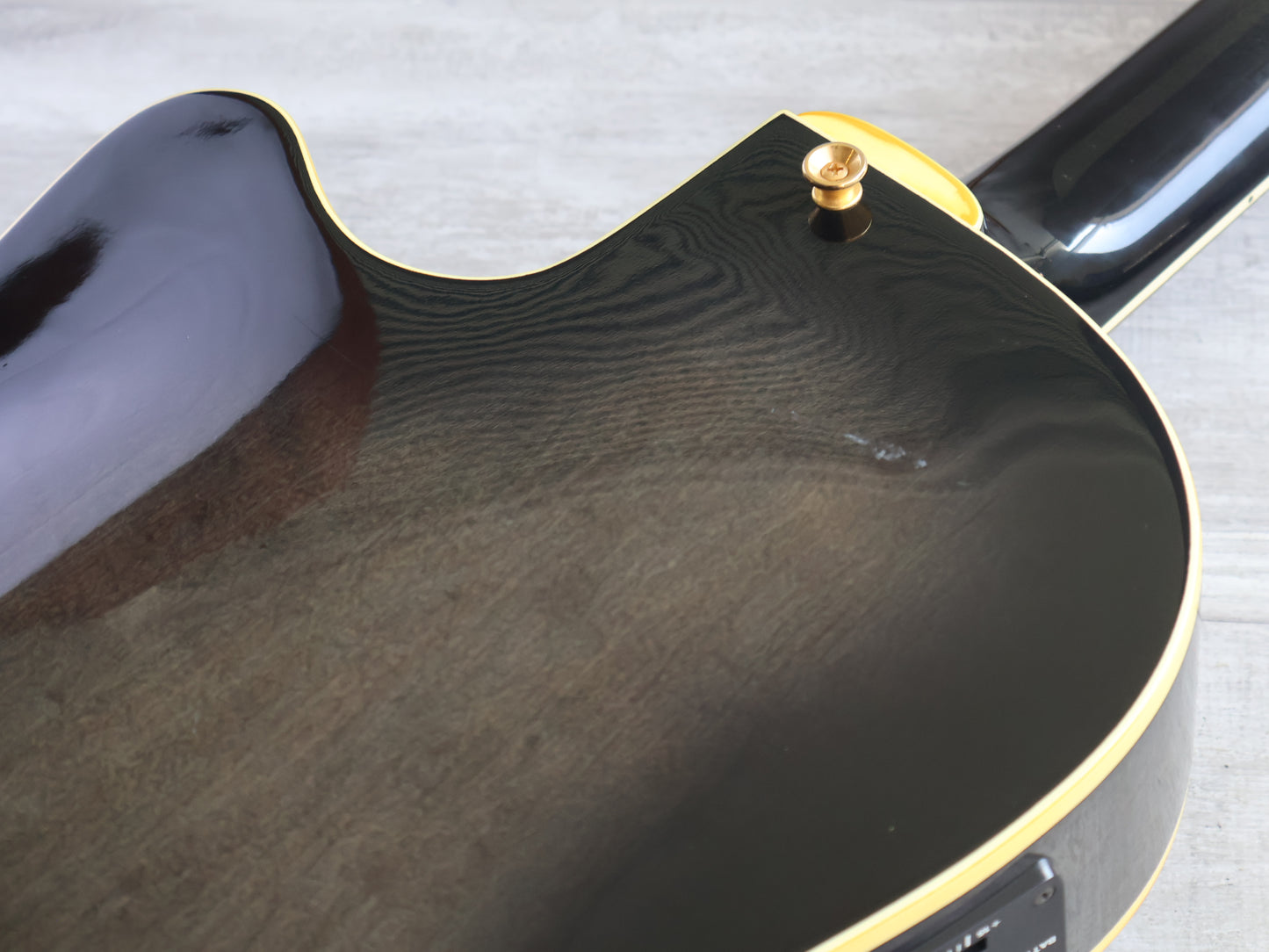 1990 Greco GEB-1000 Acoustic Bass (Charcoal Burst)