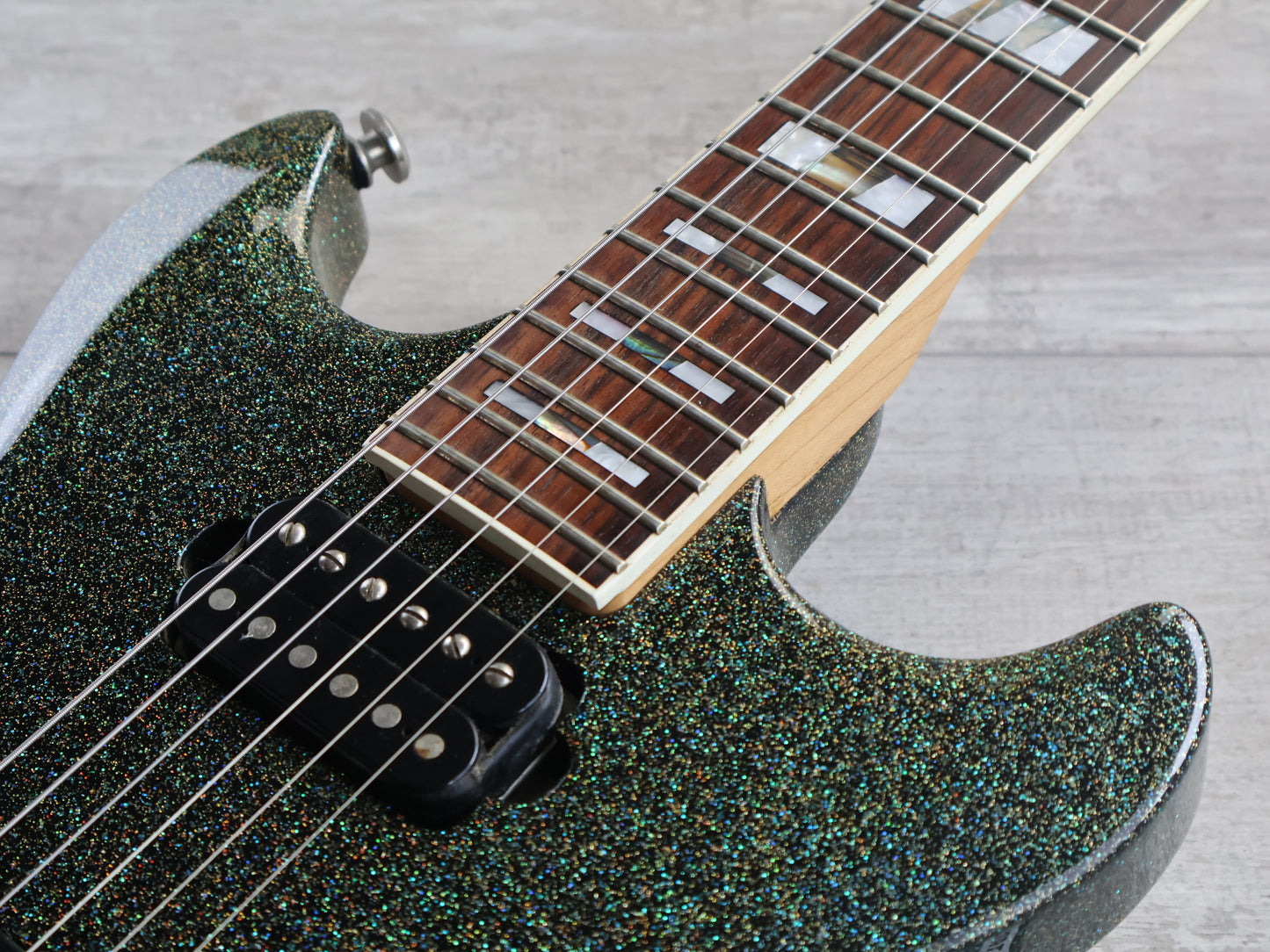 2000 Ibanez Japan AX520 Axstar Double Cutaway (Flaked Rainbow)