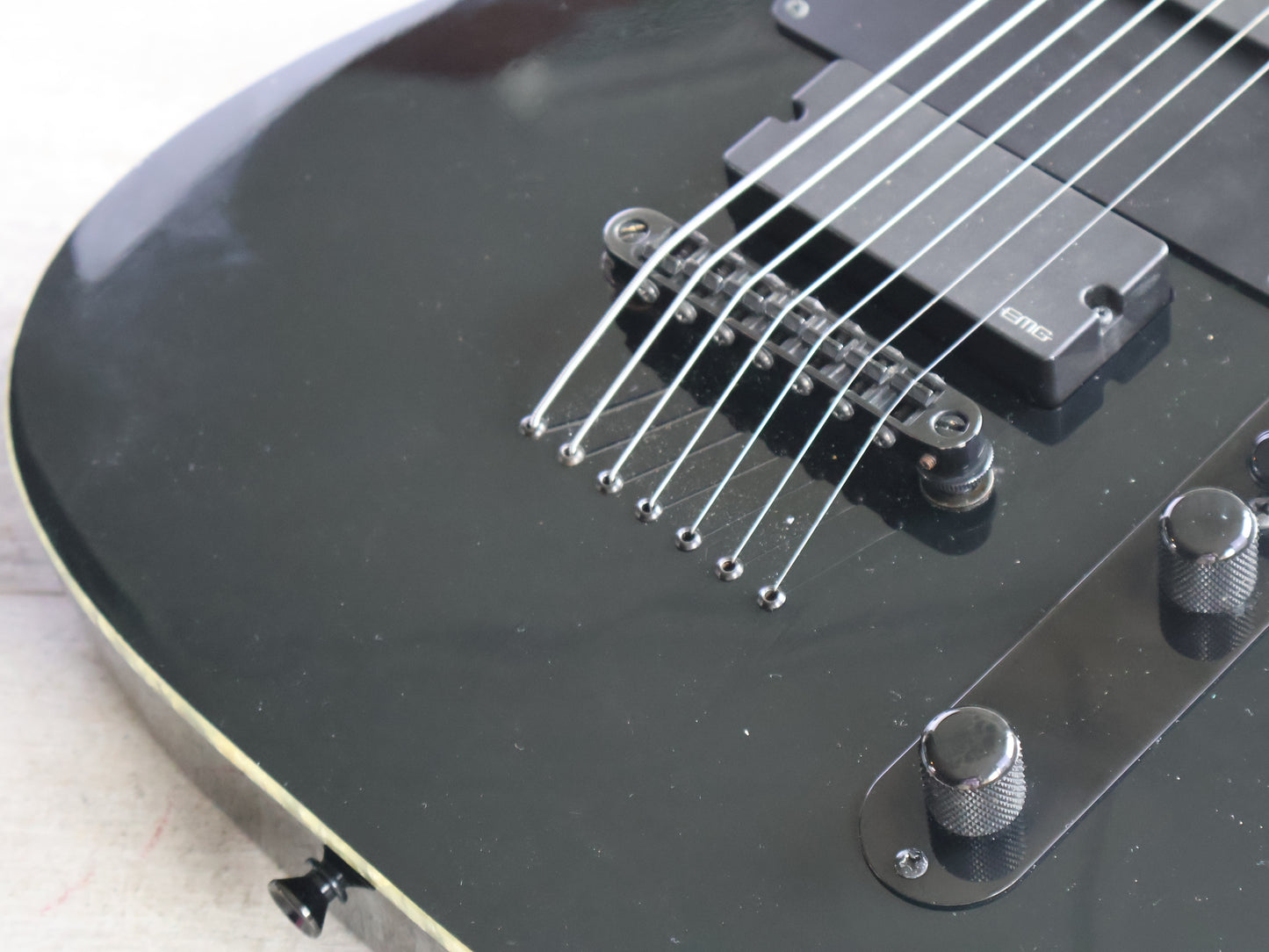 2013 ESP Japan E-II T-B7 Baritone 7-String Telecaster (Black)