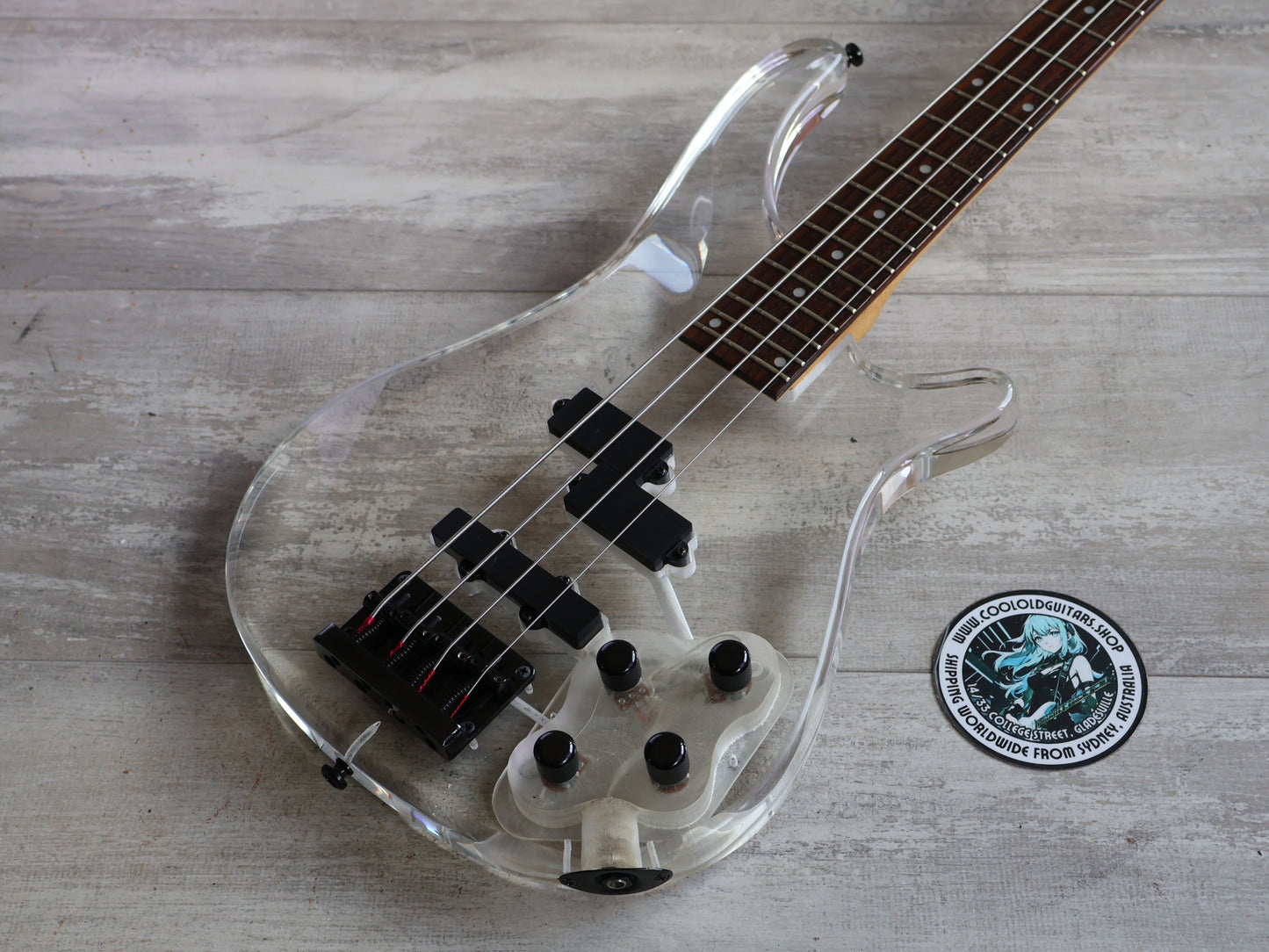 Barclay Acrylic Bass Guitar