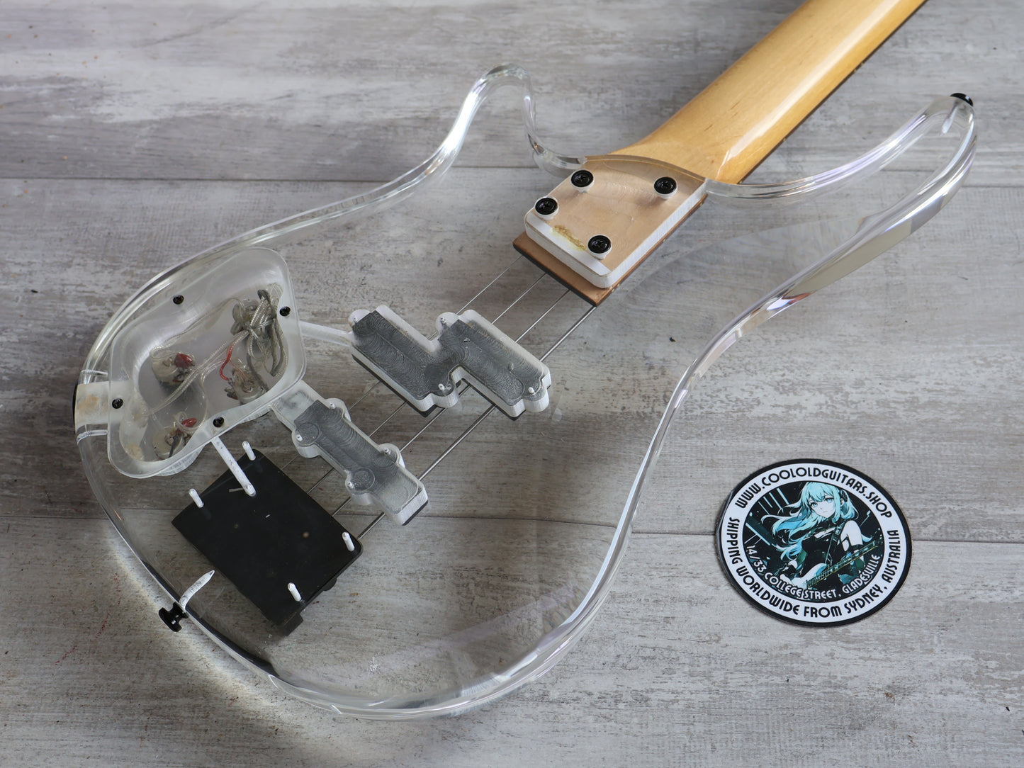 Barclay Acrylic Bass Guitar