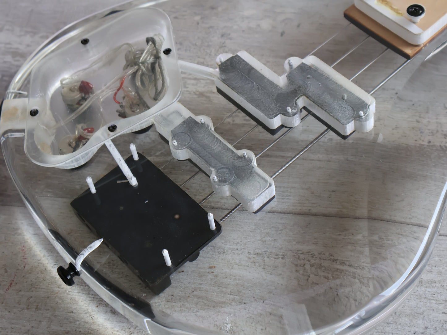 Barclay Acrylic Bass Guitar