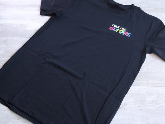 "Cool Old Color" Logo Men's T-Shirt (Black)