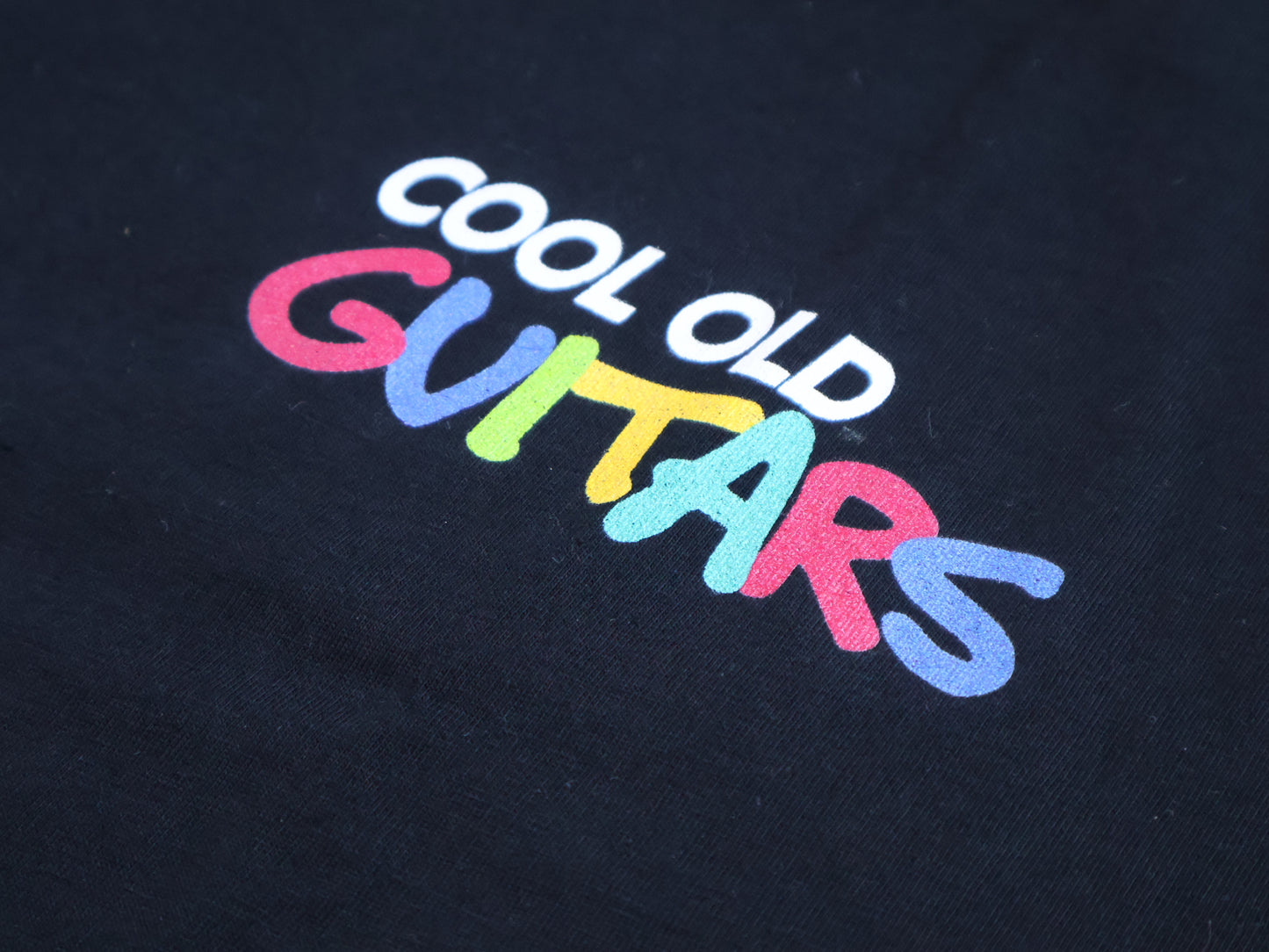 "Cool Old Color" Logo Men's T-Shirt (Black)