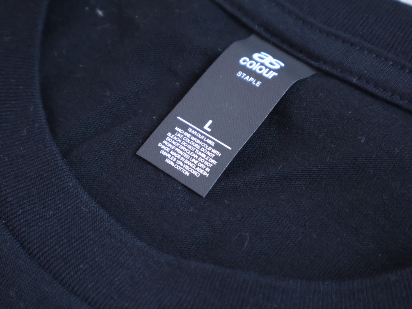 "Cool Old Color" Logo Men's T-Shirt (Black)