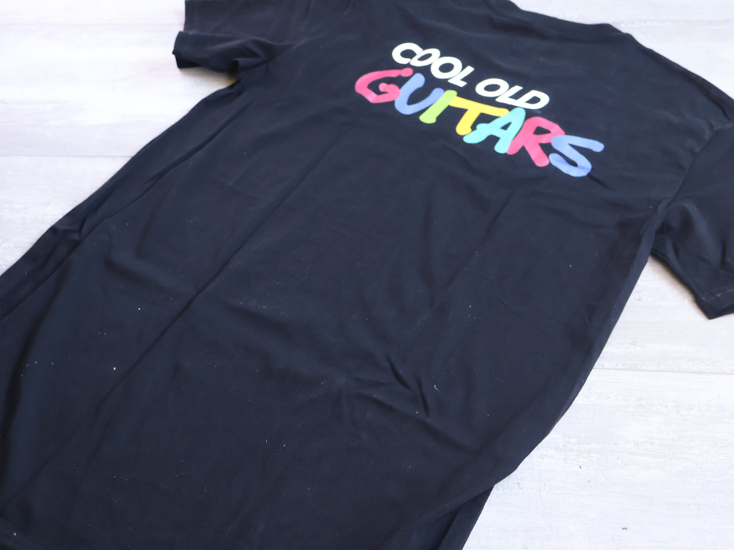 "Cool Old Color" Logo Men's T-Shirt (Black)