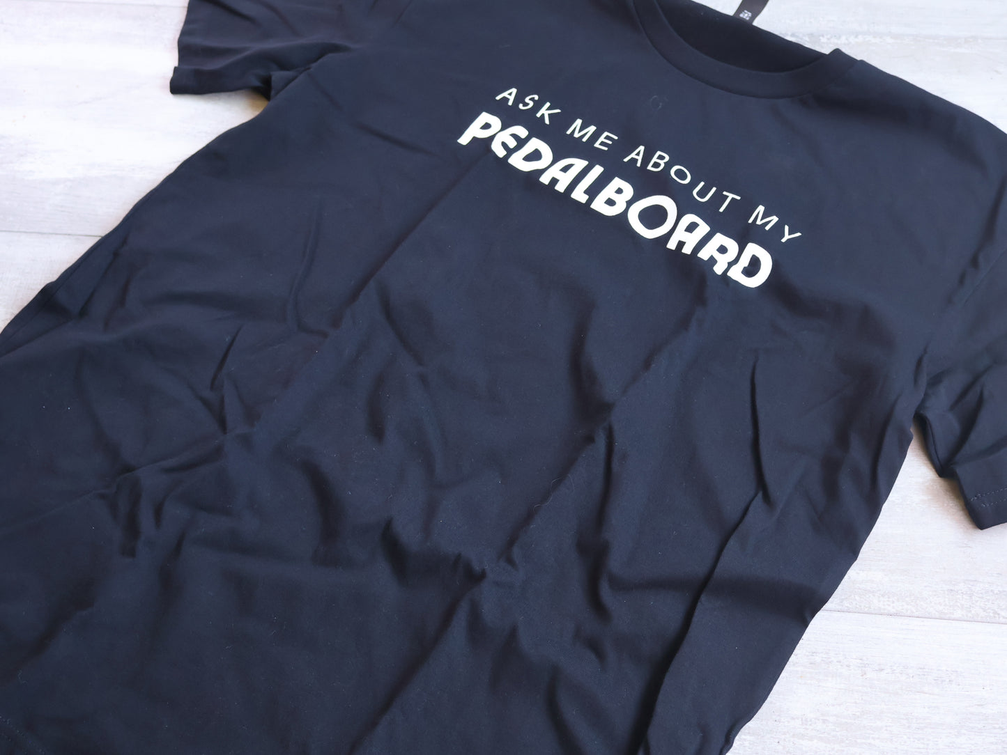 "Ask Me About My Pedalboard" Men's T-Shirt (Black)