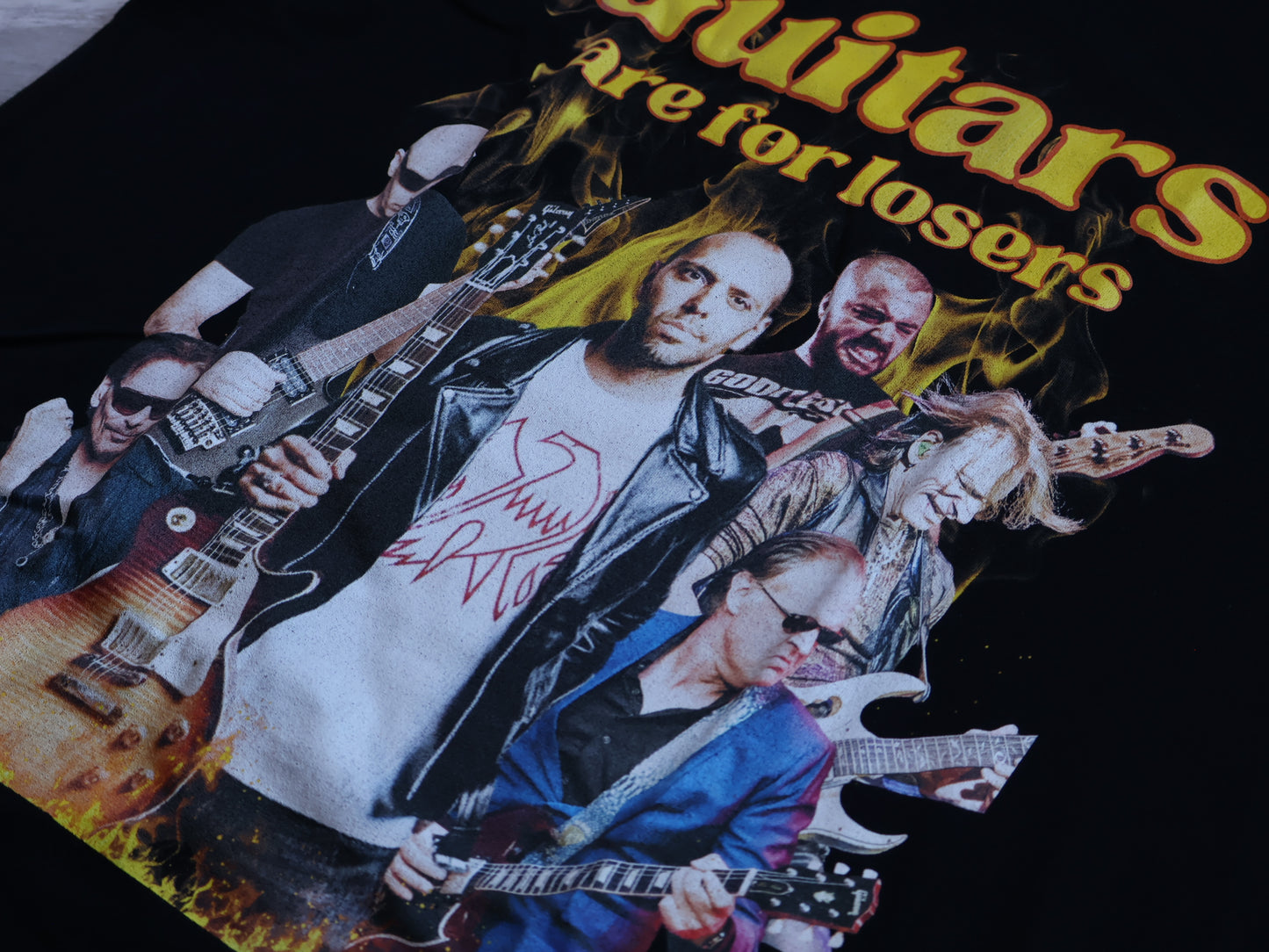 "Guitars are for Losers" Men's T-Shirt (Black)