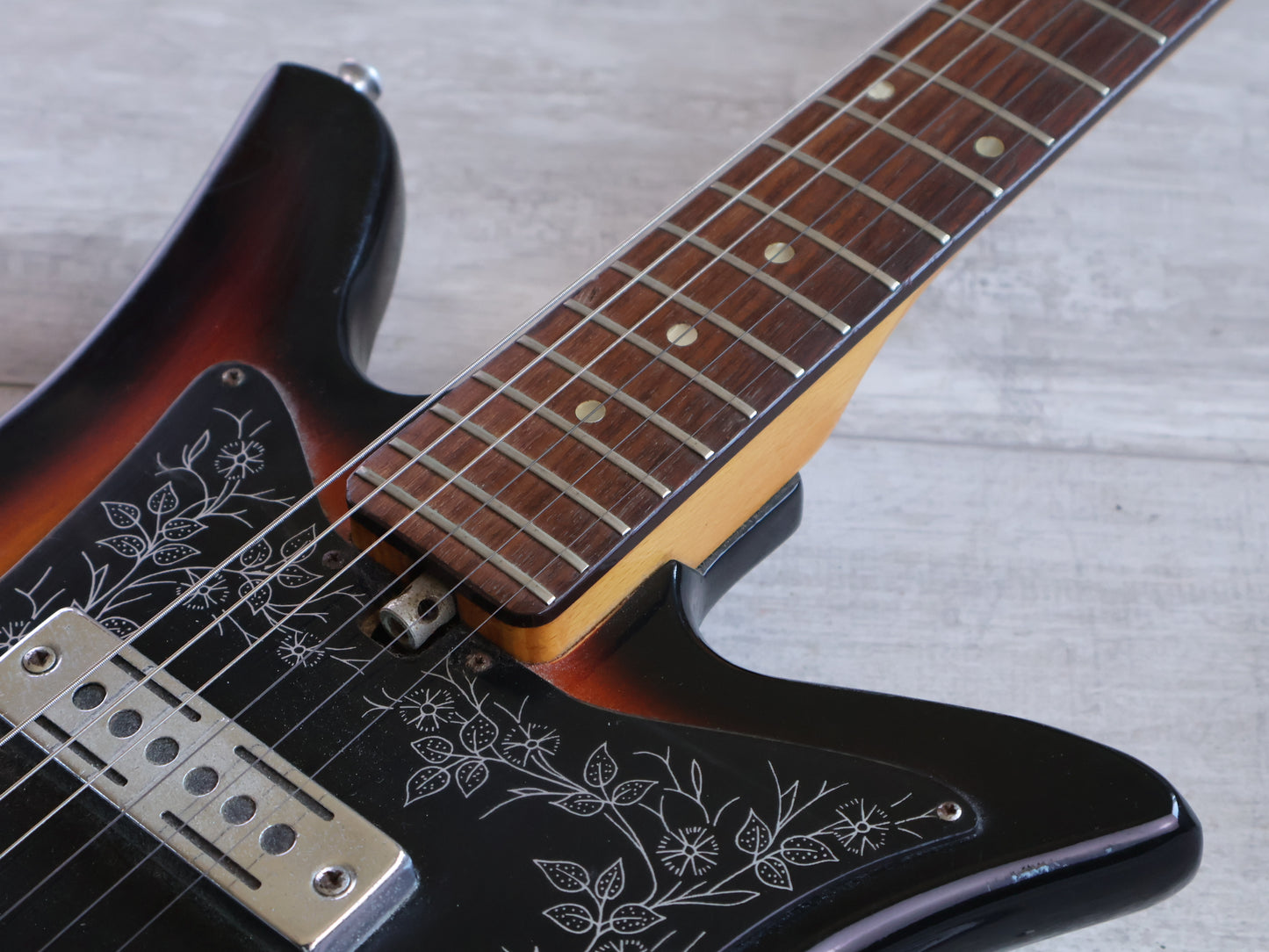 1960's Teisco Japan E-110 "Tulip" Double Cutaway (Sunburst)