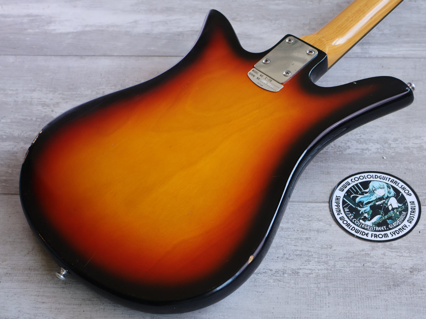 1960's Teisco Japan E-110 "Tulip" Double Cutaway (Sunburst)
